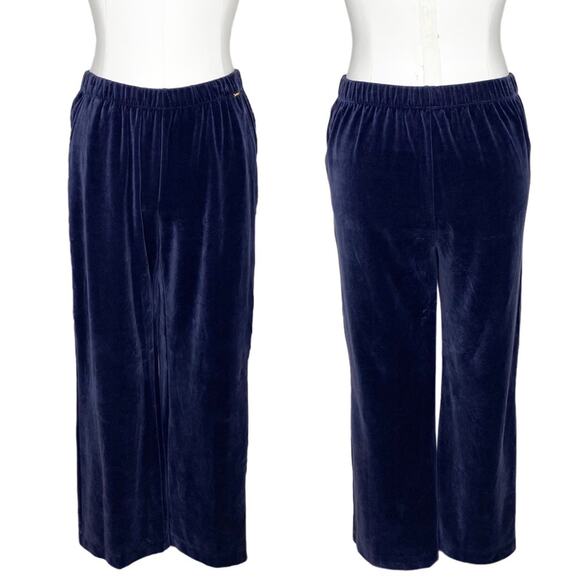 St. John Spa Blue Velvet Sweatpants - Picture 1 of 13